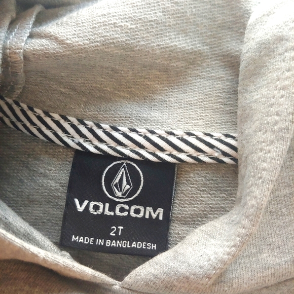 VOLCOM NEW French Terry Hoodie & Shorts Heather Gray - Picture 11 of 14